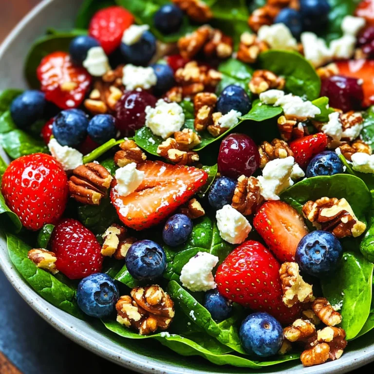 15-Minute Strawberry Spinach Salad
