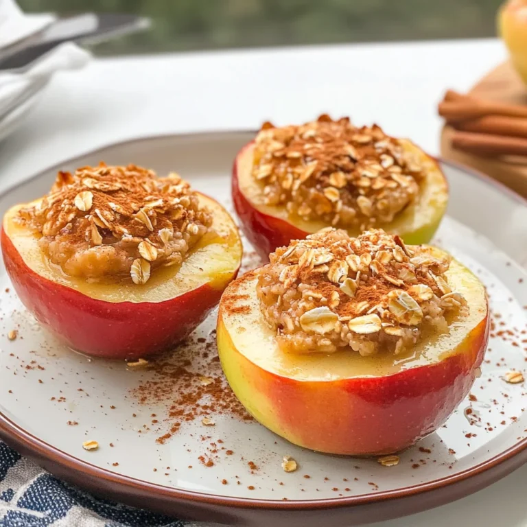Air Fryer Baked Apples with Oats