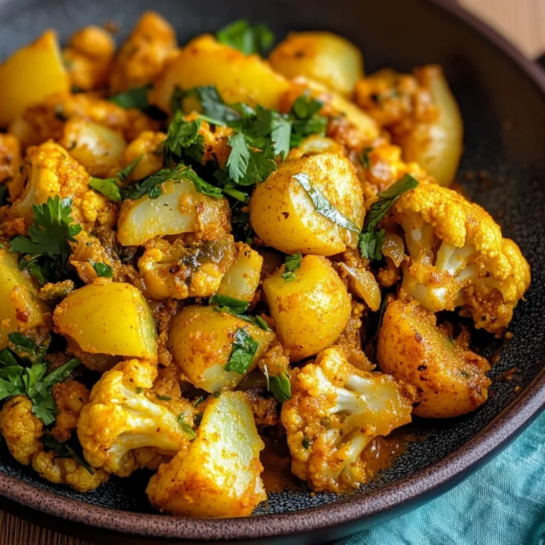 Aloo Gobi (Indian Spiced Potatoes and Cauliflower)