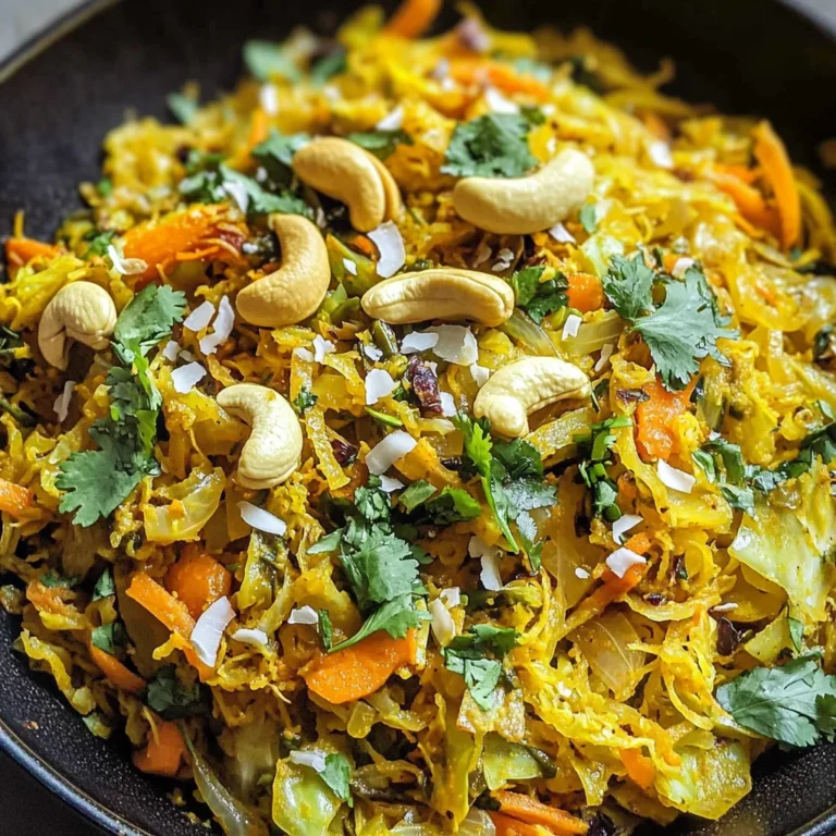 Cabbage Thoran (South Indian Cabbage Curry)