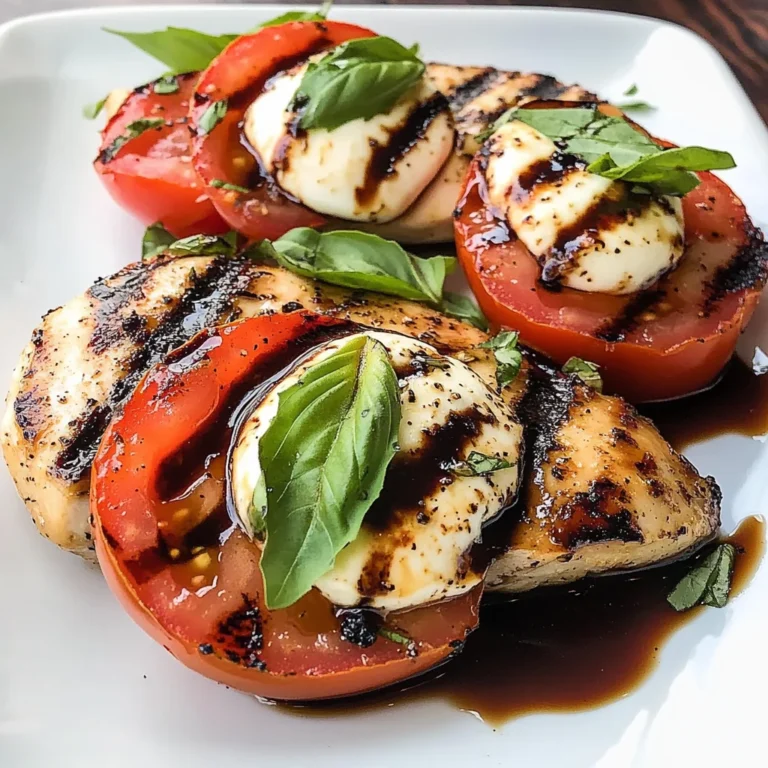Caprese Grilled Chicken with Balsamic Reduction Recipe