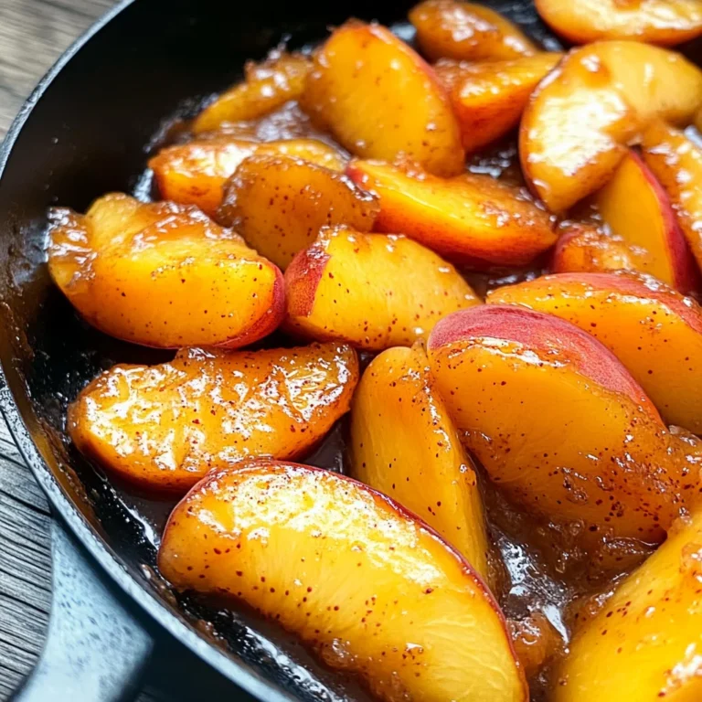 Caramelized Skillet Peaches