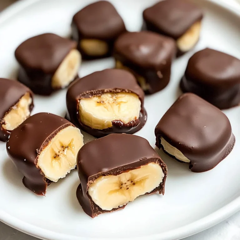 Chocolate Peanut Butter Banana Bites
