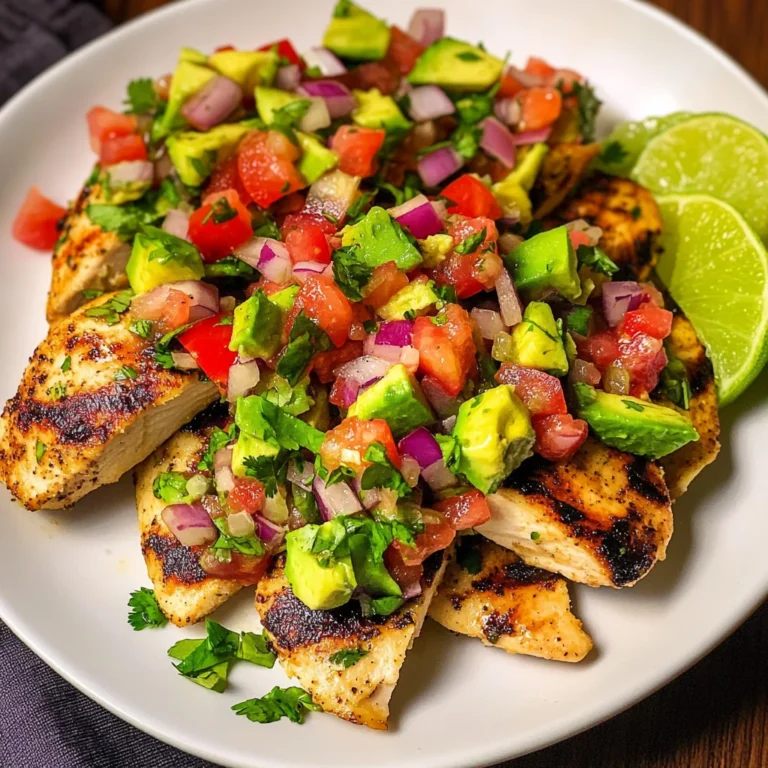 Cilantro-Lime Chicken with Avocado Salsa
