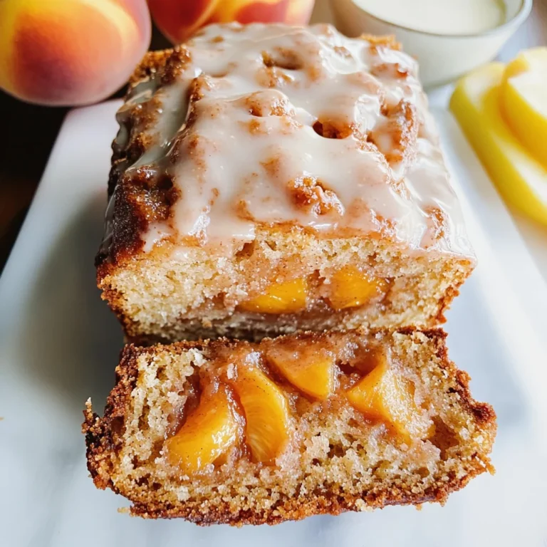 Cinnamon Peach Bread
