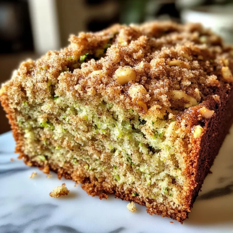 Cinnamon Streusel Topped Zucchini Bread Bakery Style: A Stunning Loaf