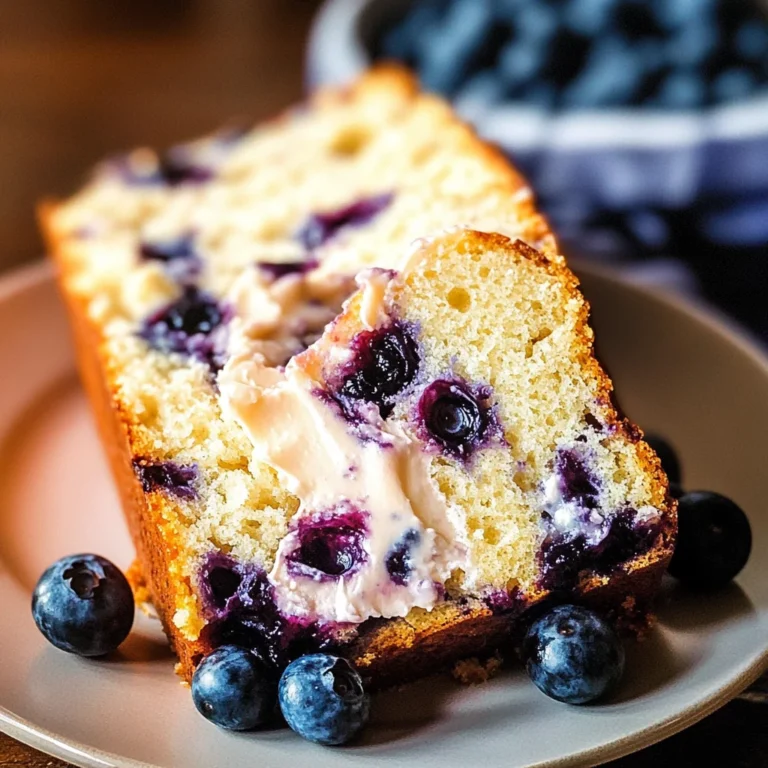Cream Cheese Blueberry Bread
