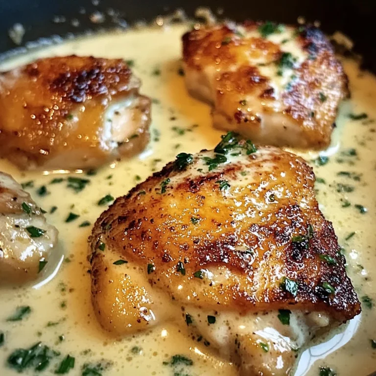 Creamy Garlic Butter Chicken Thighs