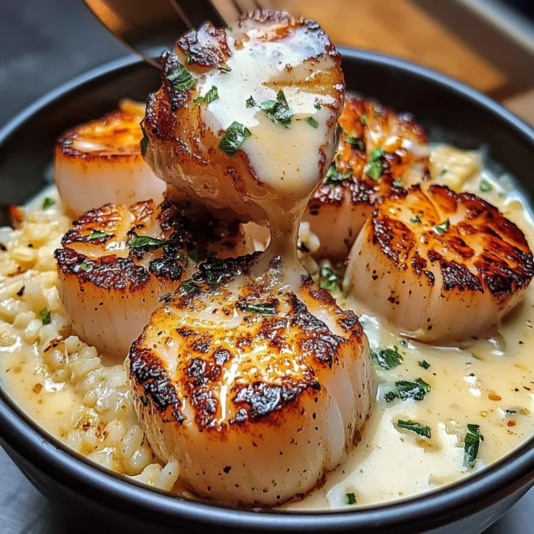 Creamy Garlic Butter Scallop Bowl