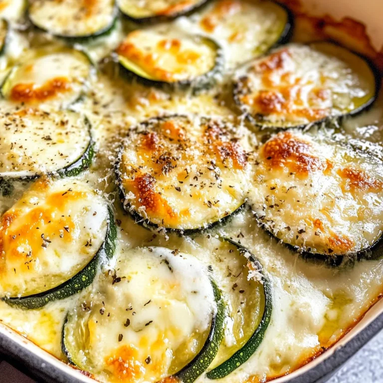 Creamy Parmesan Zucchini