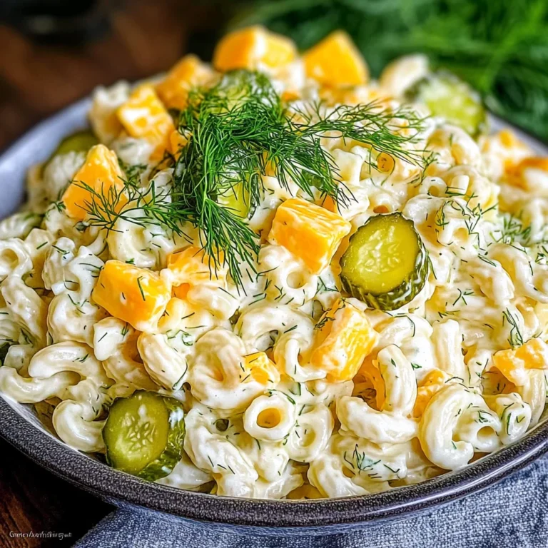 Dill Pickle Pasta Salad