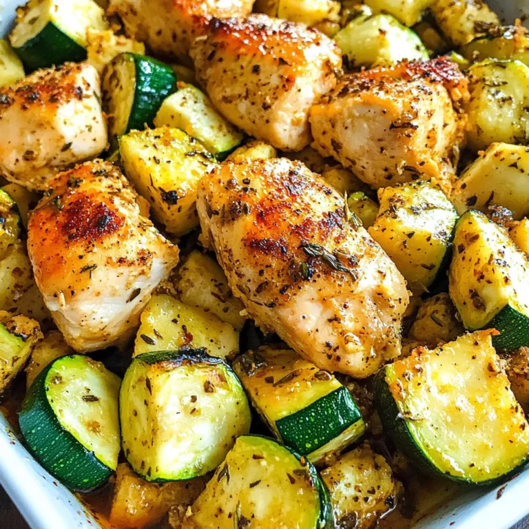 Easy Baked Chicken and Zucchini Recipe