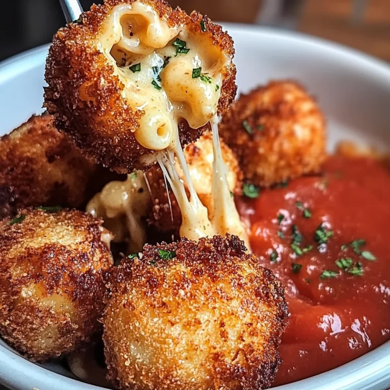 Fried Mac And Cheese Balls With Creamy Tomato Sauce