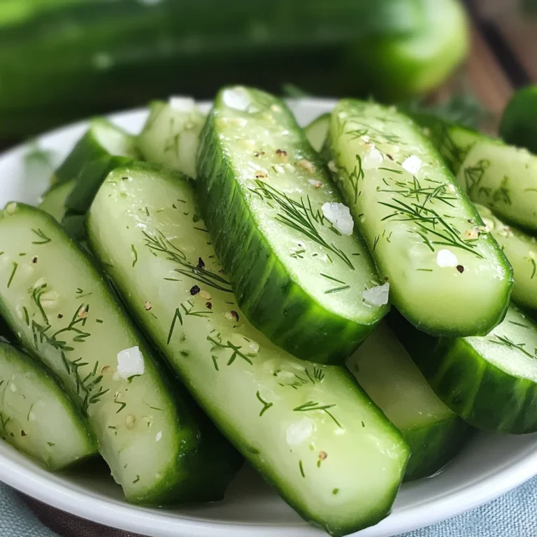 Garlic Dill Cucumbers