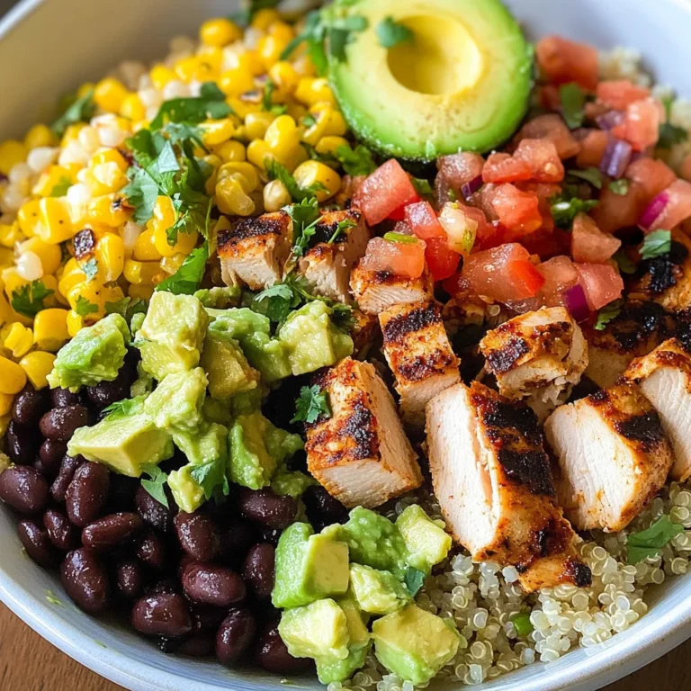 Grilled Chicken Burrito Bowls with Avocado Salsa