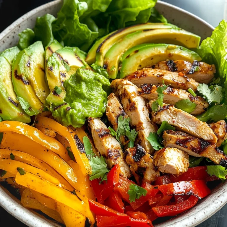 Grilled Chili Lime Chicken Fajita Salad