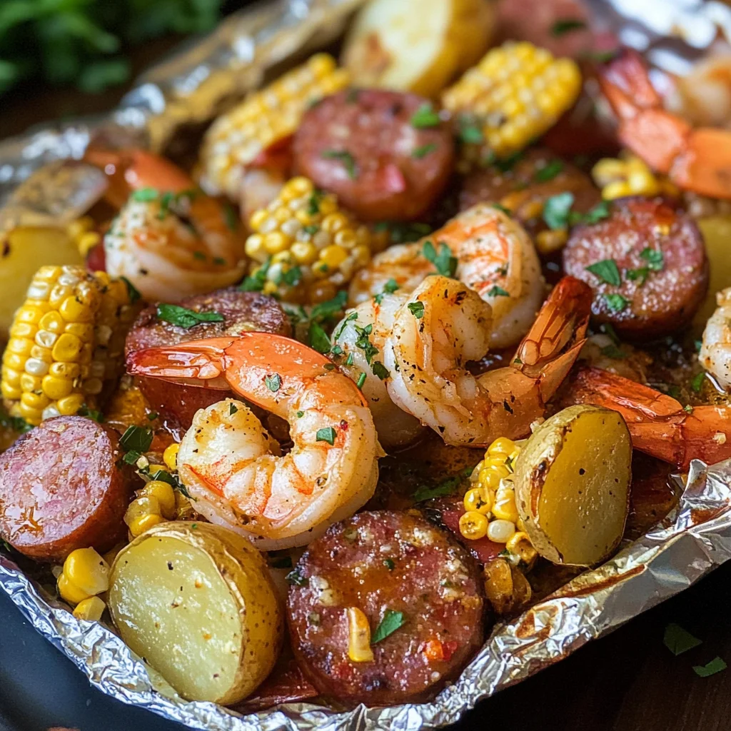Grilled Shrimp Boil Packets