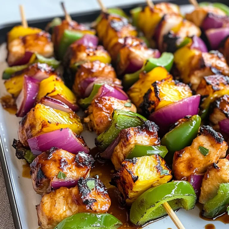 Hawaiian Chicken Kebabs