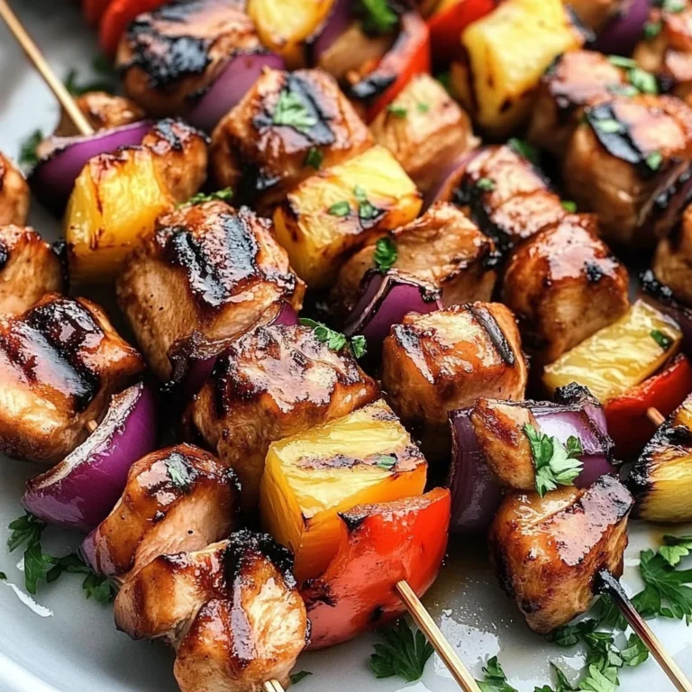 Hawaiian Chicken Skewers