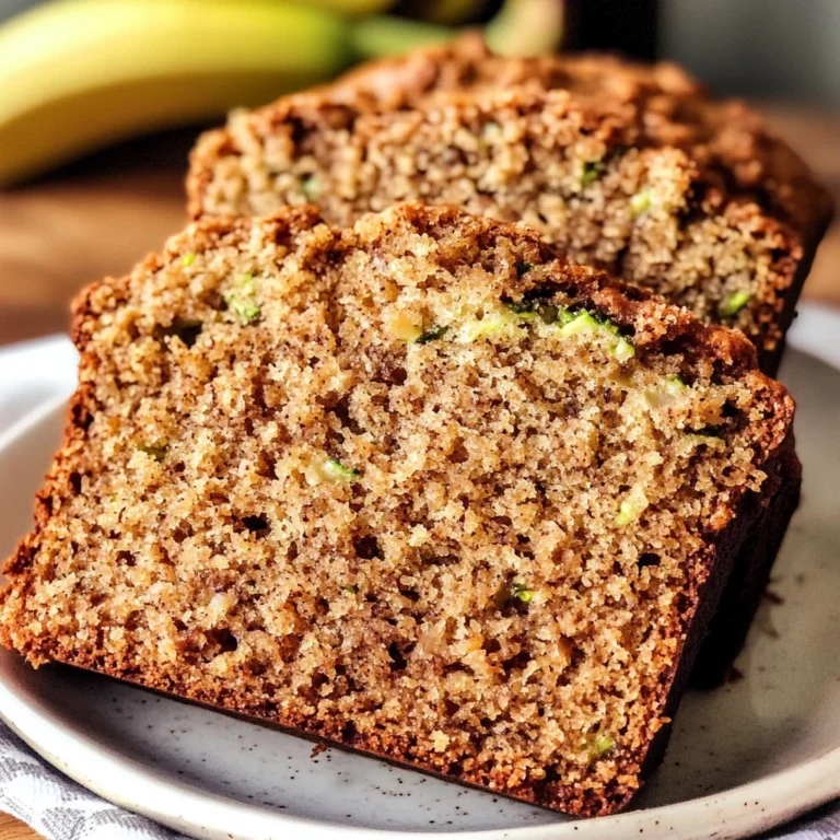 Healthy Zucchini Banana Bread