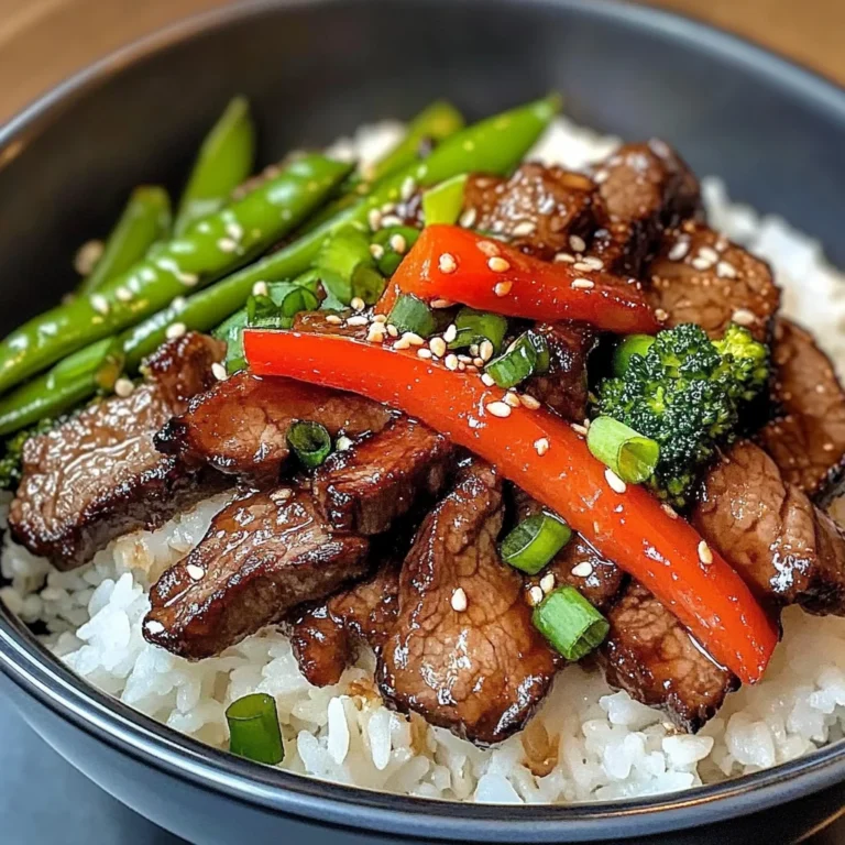 Hoisin Ginger Beef Rice Bowl