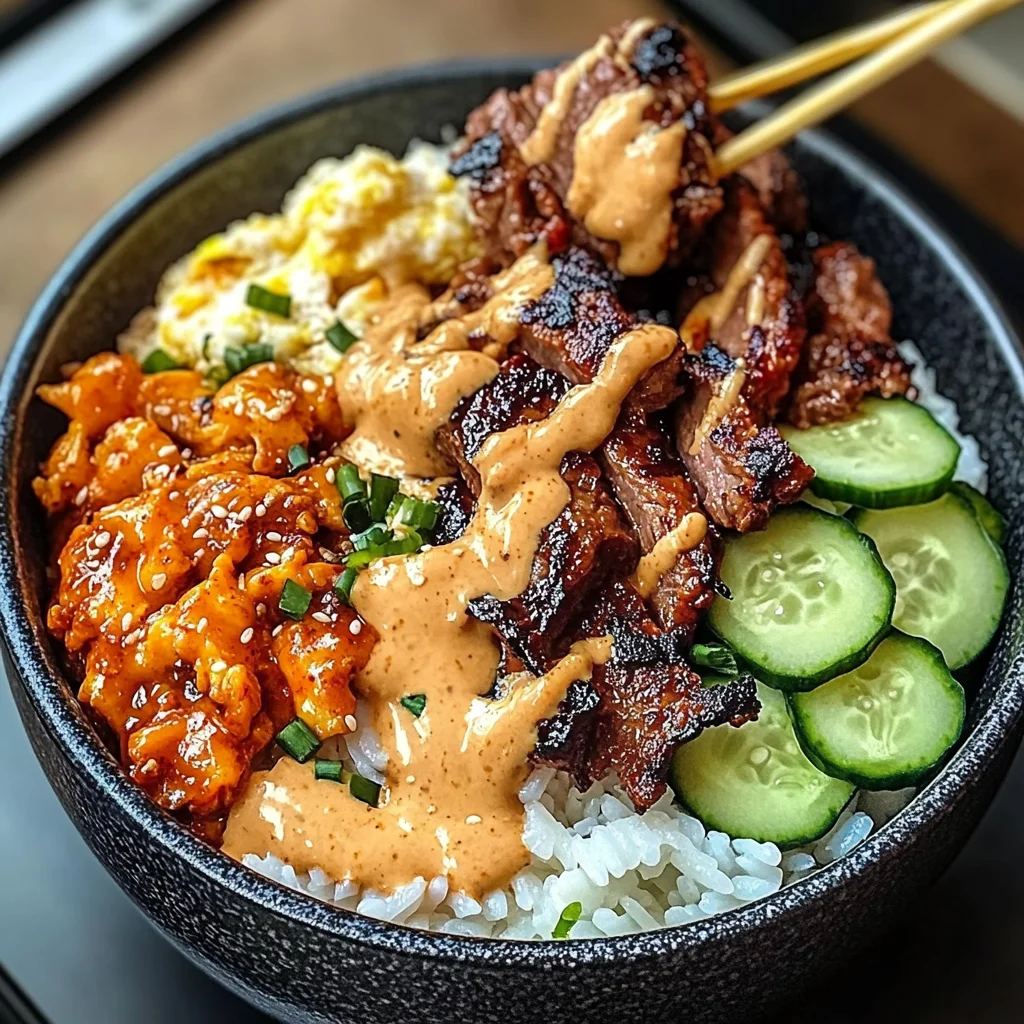 Korean Bbq Beef Bowls With Spicy Mayo & Scrambled Eggs