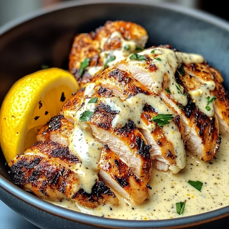 Lemon Pepper Chicken Bowl With Creamy Lemon Sauce