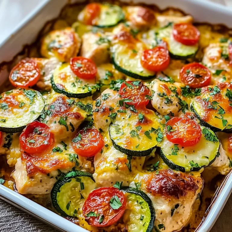 Mediterranean Chicken Zucchini Bake – Healthy, Flavorful & Easy!