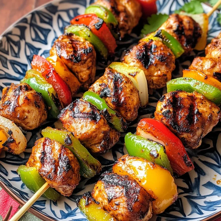 Mexican Barbecue Chicken Skewers