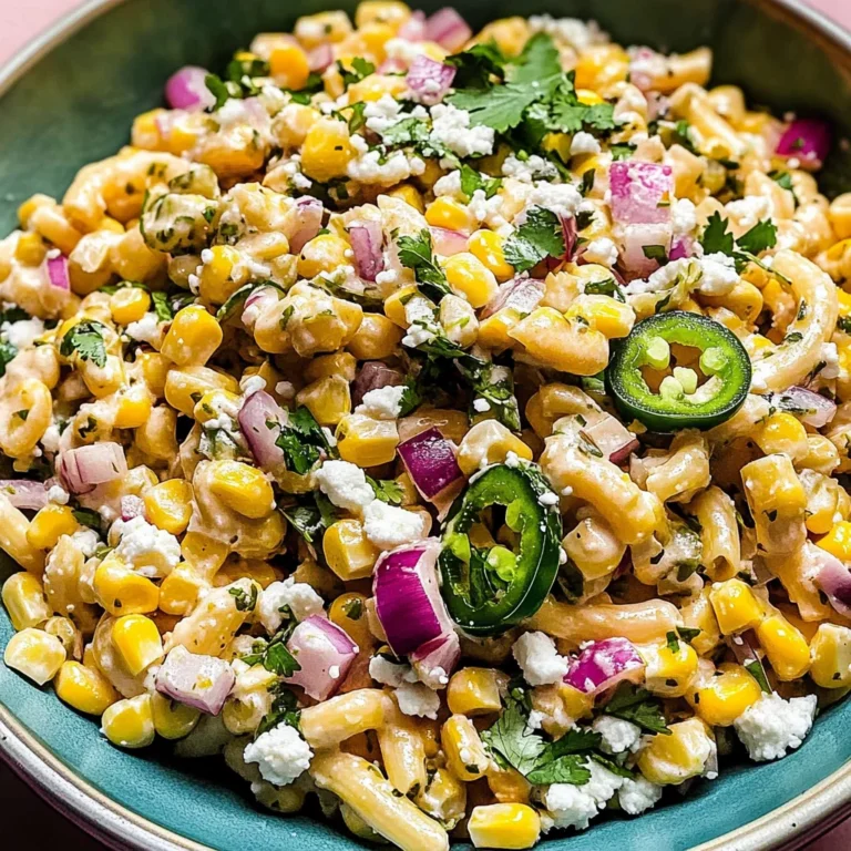 Mexican Street Corn Pasta Salad Recipe