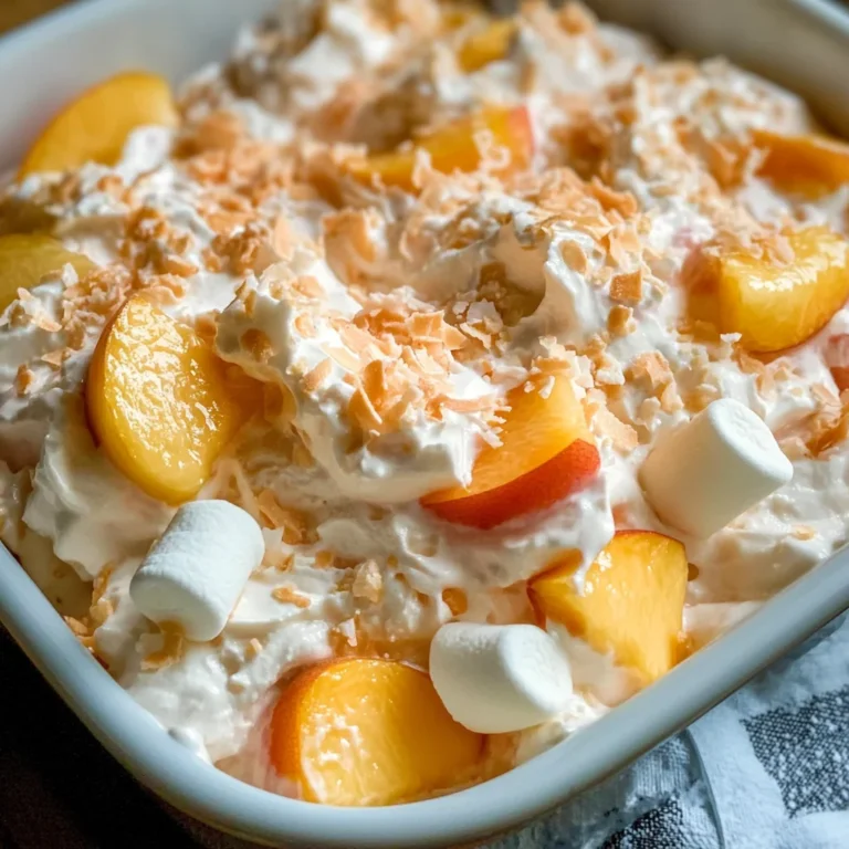 Millionaire Peach Salad Recipe