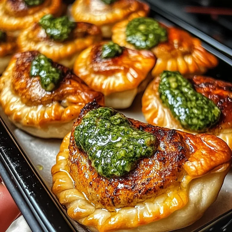 Mini Chicken Or Beef Empanadas With Chimichurri