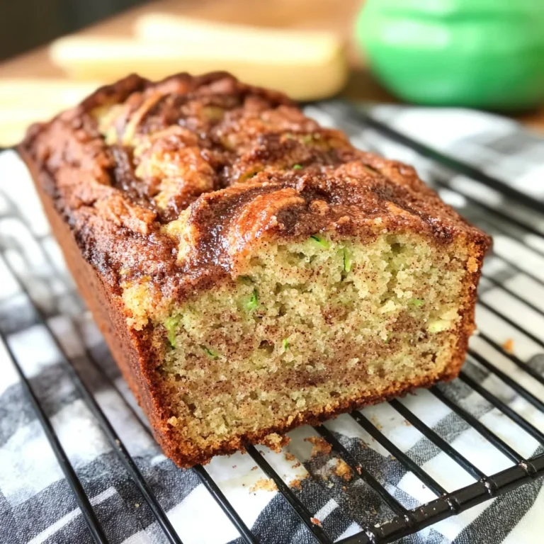 Moist and Delicious Cinnamon Swirl Zucchini Bread