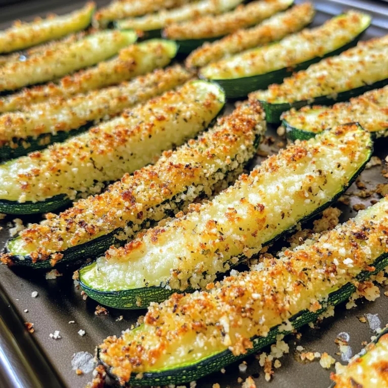 Parmesan Crusted Zucchini Wedges