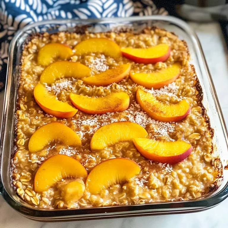 Peach Baked Oatmeal