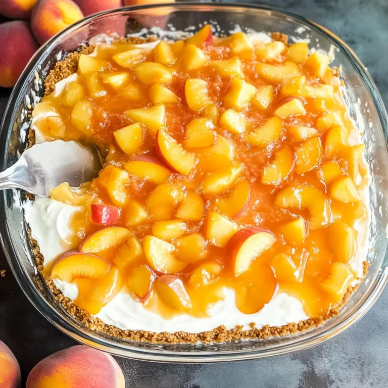 Peach Pretzel Salad