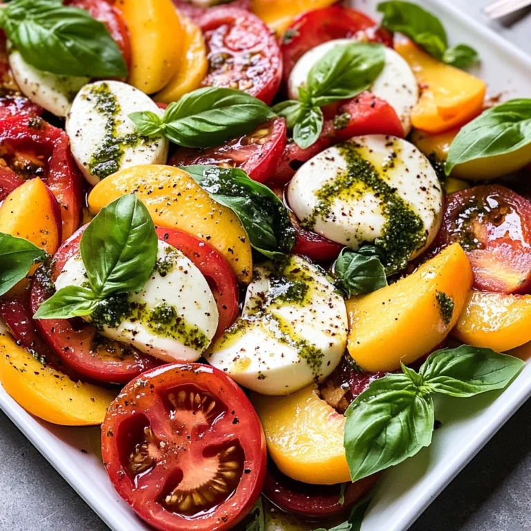 Peach Tomato Caprese Salad