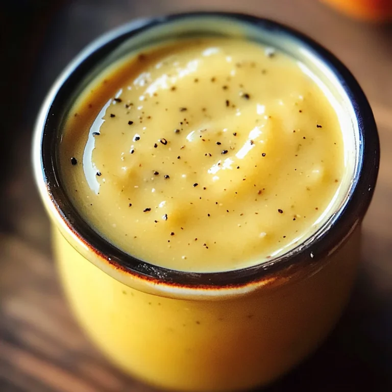 Peach Vinaigrette - Creamy Peach Salad Dressing