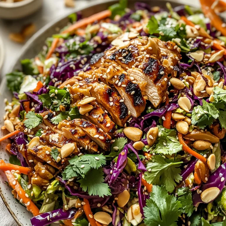 Sesame Chicken Cabbage Crunch Salad