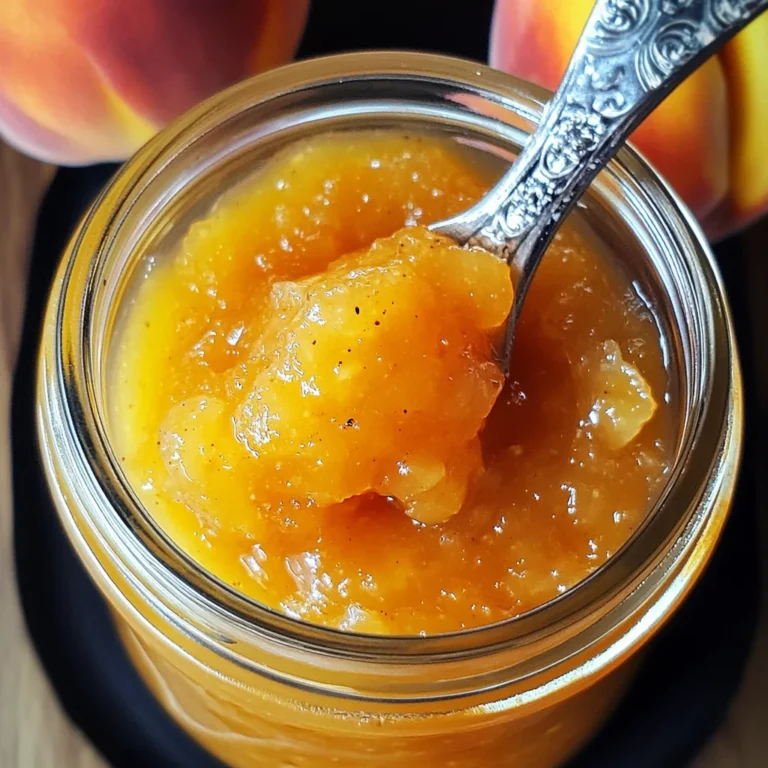 Small Batch Vanilla Peach Jam