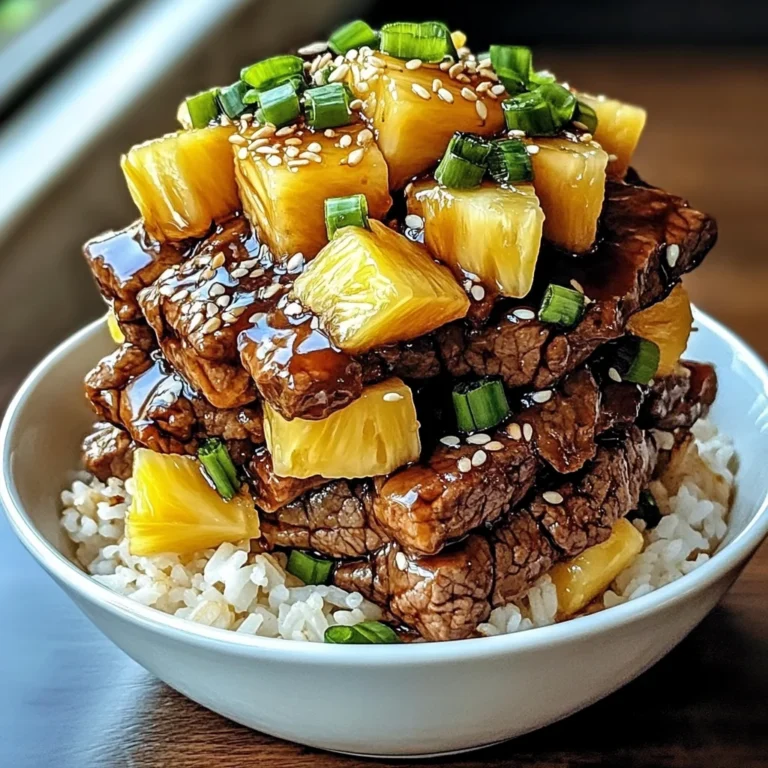 Teriyaki Beef & Pineapple Rice Bowl