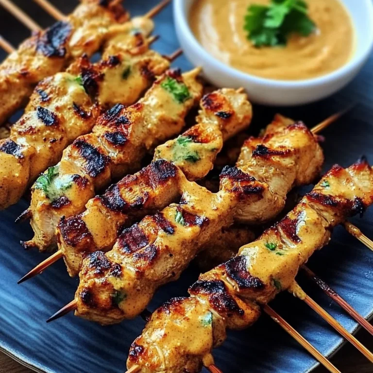 Thai Chicken Sate with Peanut Sauce