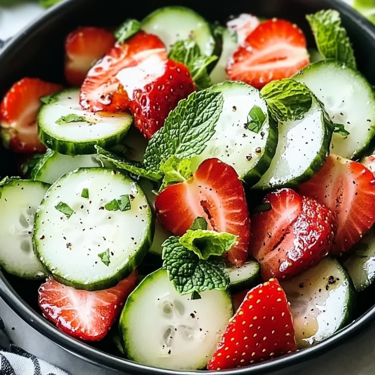 This Cucumber Strawberry Salad