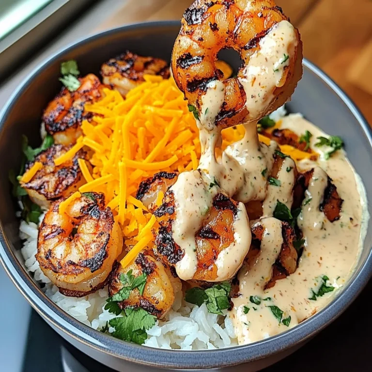 Tropical Shrimp Rice Bowl With Coconut Lime Sauce