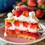 Upside Down Strawberry Cake