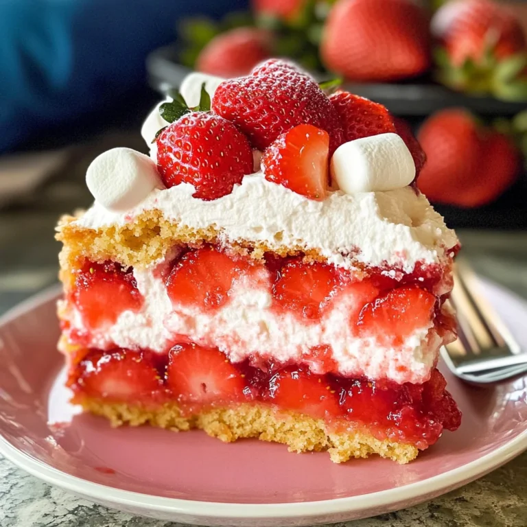 Upside Down Strawberry Cake