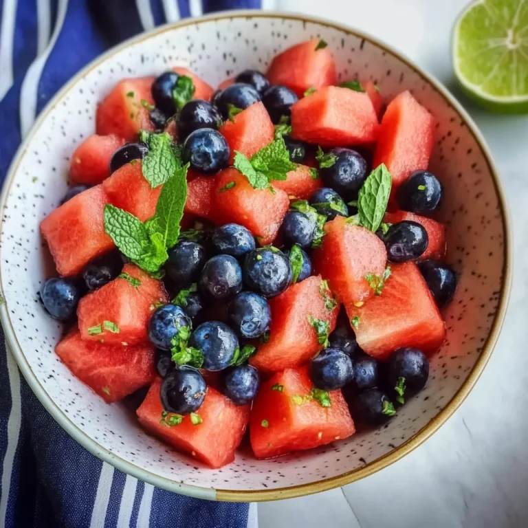 Watermelon Blueberry Salad