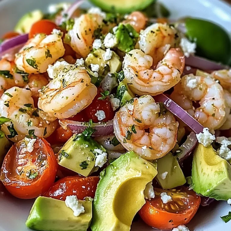 Zesty Lime Shrimp And Avocado Salad