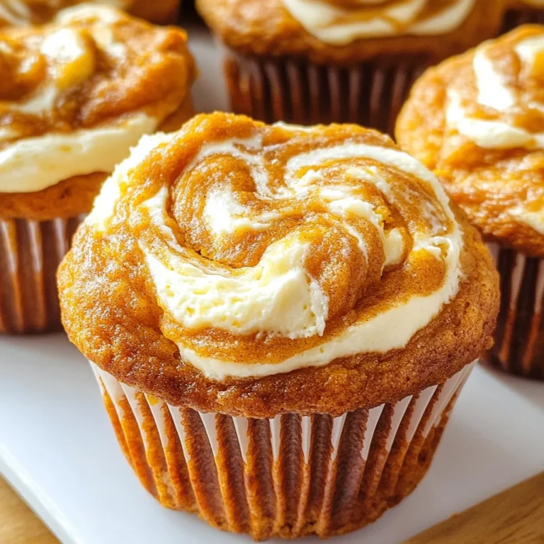 Best Swirled Pumpkin Cream Cheese Muffins