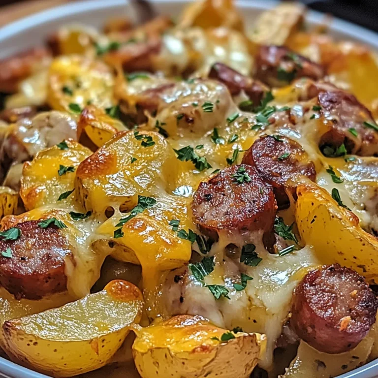 Cheesy Ranch Potatoes and Smoked Sausage